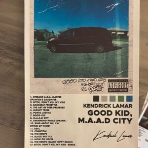Kendrick Lamar Album Cover Poster good kid mad city